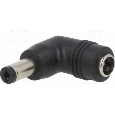 MEAN WELL DC PLUG-P1J-P1JR Adaptér; Výv: 5,5/2,1; Vidlice: úhlová; Vst: 5,5/2,1
