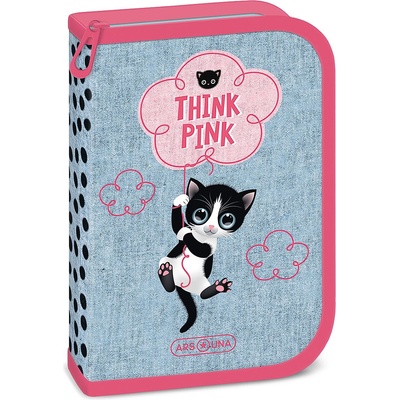 Ars Una Несесер с пособия Ars Una Think Pink - С 1 отделение, черни точки (53572851)