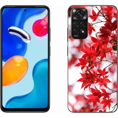 mmCase Gelové Xiaomi Redmi Note 11S 4G - červené listy
