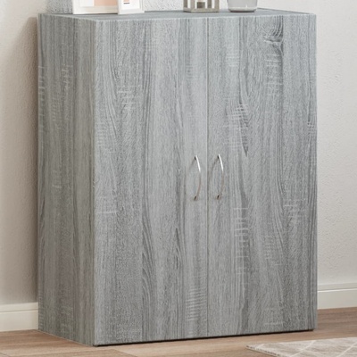 vidaXL Шкаф за документи, сив сонома, 60x32x77, 5 см, инженерно дърво (840770)