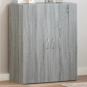 vidaXL Шкаф за документи, сив сонома, 60x32x77, 5 см, инженерно дърво (840770)