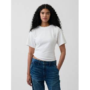 GAP Тениска Heavyweight GAP GAP | Byal | ЖЕНИ | XS