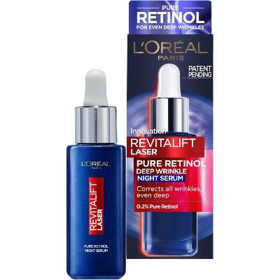 L'Oréal L'Oréal Revitalift Laser Нощен серум за лице Pure Retinol, 30 ml