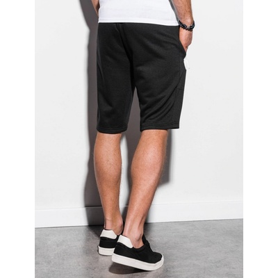 Ombre Clothing Pánské teplákové kraťasy Roux černá
