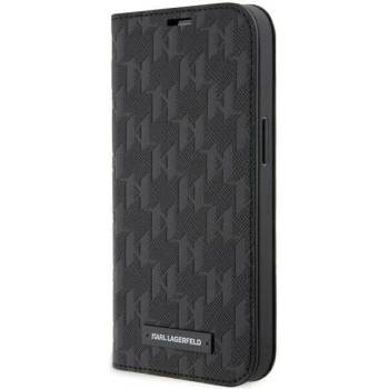 KARL LAGERFELD Калъф Karl Lagerfeld KLBKP14XSAKLHPK за iPhone 14 Pro Max 6.7"", черен / черен, Saffiano Monogram (KF001620-0)