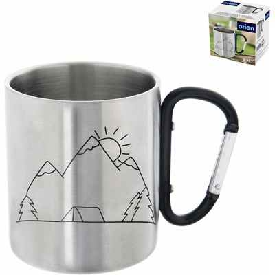 ORION Hrnček hory dvojstenný + karabína antikoro 350 ml