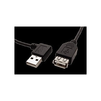 Goobay 95701 USB 2.0 prodlužovací A-A, M-F, lomený vpravo, 15cm