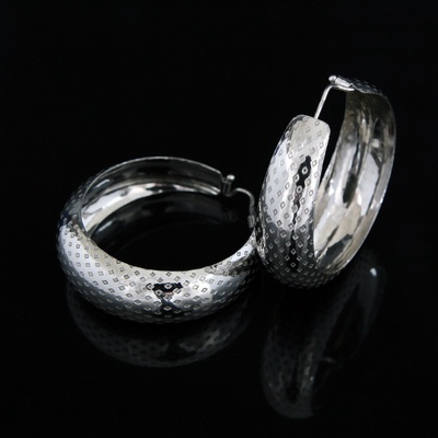 Šperk Holíč strieborné kruhy so vzorom N324