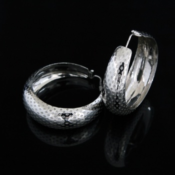 Šperk Holíč strieborné kruhy so vzorom N324