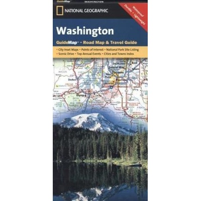 Washington USA cestovní mapa GPS komp. NGS