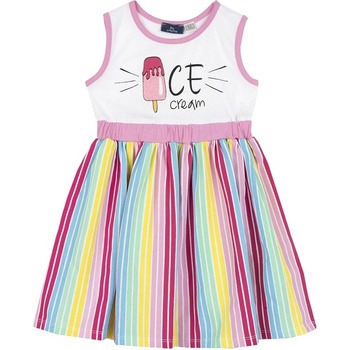 Chicco Girls Sleeveless Dress Pink Striped - 128