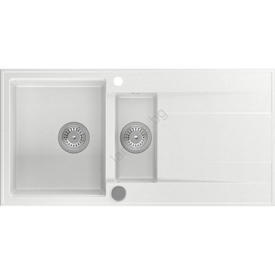 SAPHO - Кухненска мивка 100x50 см гранит/бяла (SH0738)
