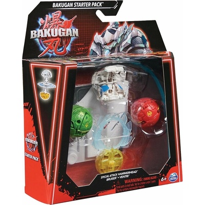 Spin Master Bakugan startovací sada speciální útok S6 Hammerhead Bruiser a Ventri