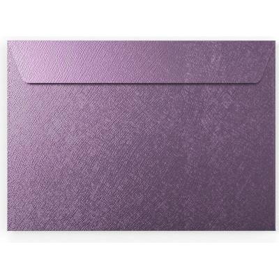 Strukturované obálky s rovnou klopou - 162 x 229 mm (C5) - Sytě fialová