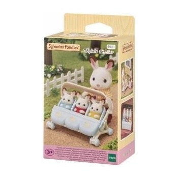 EPOCH Playset Sylvanian Families The Triple Stroller