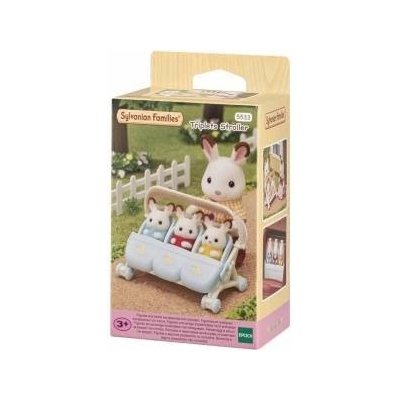 EPOCH Playset Sylvanian Families The Triple Stroller