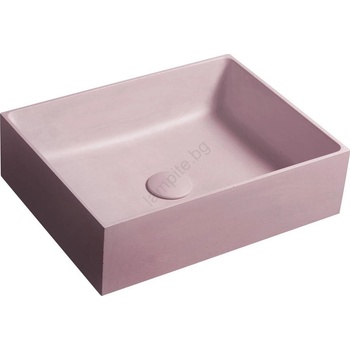 SAPHO - Мивка за плот 47, 5x36, 5 см бетон/розова (SH0682)