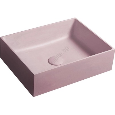 SAPHO - Мивка за плот 47, 5x36, 5 см бетон/розова (SH0682)