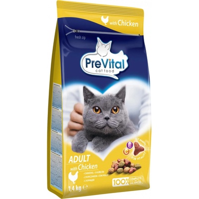 PreVital Indoor Kompletní krmivo pro dospělé kočky s kuřecím 1,4 kg – Hledejceny.cz
