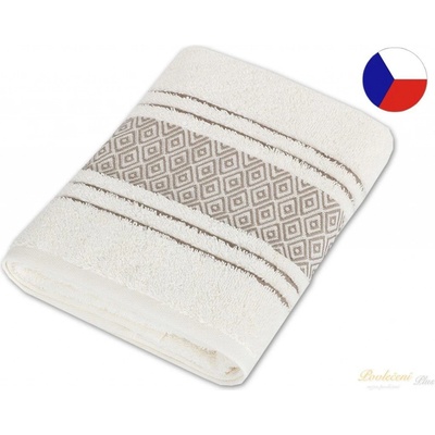 Bellatex Froté ručník Mozaika 50 x 100 cm 550g krémová