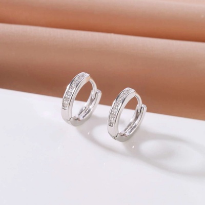 Jan Kos jewellery stříbrné náušnice se zirkony MHT-2289/SW00
