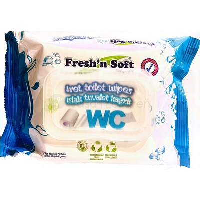 Fresh´n Soft Vlhčený Aloe vera 60 ks