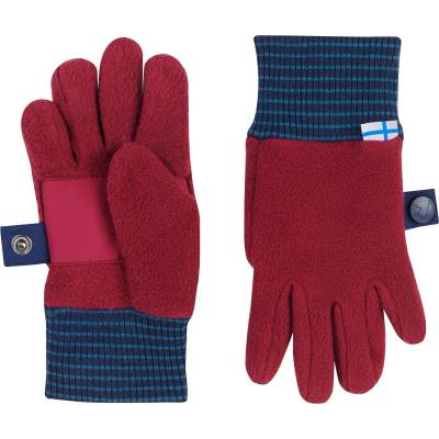 Finkid Детски ръкавици Finkid Kid's Sormikas Gloves - Beet Red / Navy - размер XL (202-3106-0813)