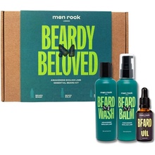 MenRock, Beardy Beloved Awakening Sicilian Lime šampon na vousy 100 ml + balzám na vousy 100 ml + olej na vousy 30 ml