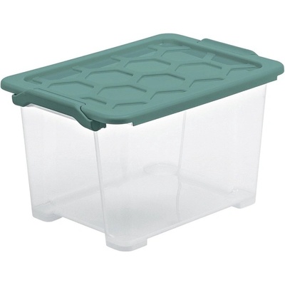 Rotho skladovací nádoba 15 l 387 x 279 x 228 mm transparentní zelená