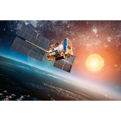 Dimex MS-5-2267 Vliesová fototapeta Satelit obíhající zemi rozměry 375 x 250 cm