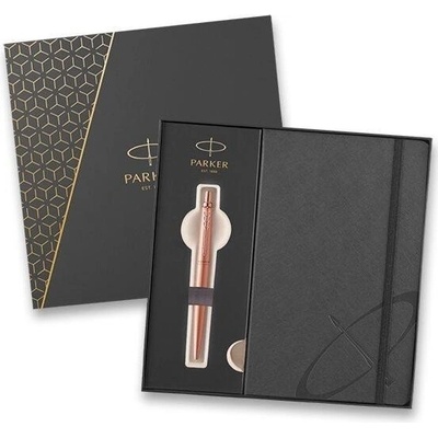 Parker 1502/1552755 Jotter Monochrome Pink Gold PGT sada dárková sada kuličkové tužky v kazetě se zápisníkem – Zboží Živě