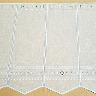 Záclona na vitrážku GERSTER 11884 biela 30 cm