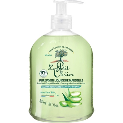 Le Petit Olivier antibakteriálne marseillské tekuté mydlo aloe vera 300 ml