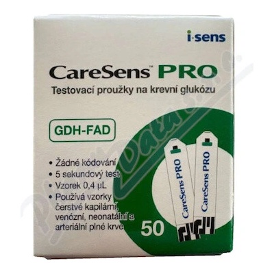 CareSens PRO testovací prúžky 50 ks