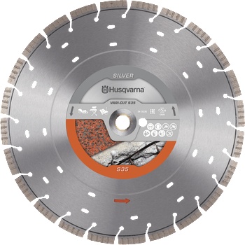 Image 1 of Husqvarna Диамантен диск за сухо и мокро рязане Ф350 мм. - 25.4/ 20 мм. Husqvarna VARI-CUT S35 (587905801)