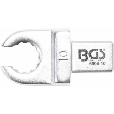 BGS Technic Otevřený očkový klíč 10 mm, nástrčný s upínáním 9 x 12 mm BGS 6904-10