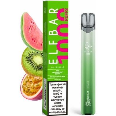 Elf Bar Kiwi Passion Fruit Guava 20 mg 1000 poťahov