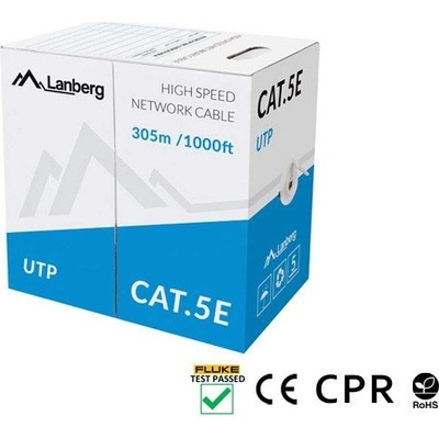 Lanberg LCU5-11CU-0305-S drát, 305m