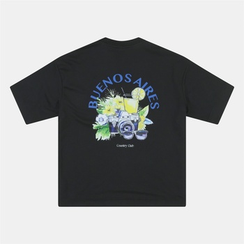 Rose London Тениска Rose London Buenos T-shirt - Black