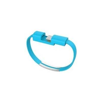 Náramek - nabíjecí kabel s Apple lightning konektorem Barva: Modrá