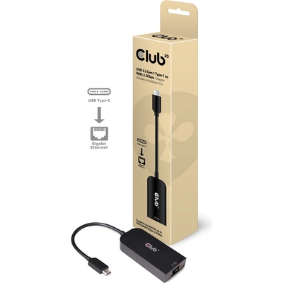 Club 3D CLUB3D адаптер, USB-C 3.2 Gen1 към RJ45, 2.5Gbps (CAC-1520)