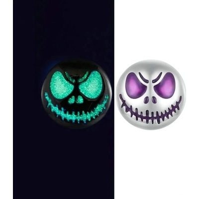 Grace Silver Jewellery stříbrné náušnice luminiscenční strašidlo Halloween E-SCE1639/158 stříbrná