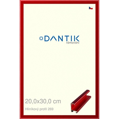 DANTIK rámeček 20 x 30 profil 7269 Červená Trumalin broušená