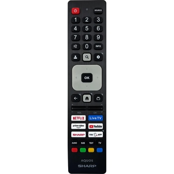 Sharp aquos shw/rmc/0159n, 32hf3865e, 40hf3265e - оригинален дистанционен контрол (aquos shw/rmc/0159n, 32hf3865e, 40hf3265e)