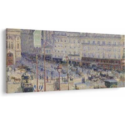 Obraz - Camille Pissarro, The Place du Havre, reprodukcia, jednodielne 250x125 cm