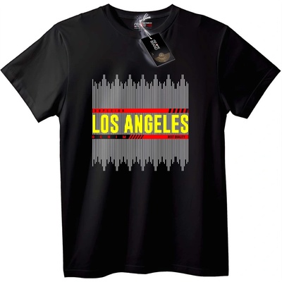 NOONEBRAND Тениска Los Angeles Градски звук - 2XL, White