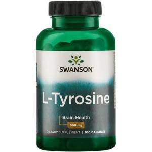 Swanson L-Tyrosine, 500 mg, 100 капсули, Swanson (SW855)