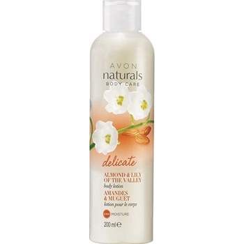 Avon Naturals Body jemné tělové mléko s mandlí a konvalinkou 200 ml