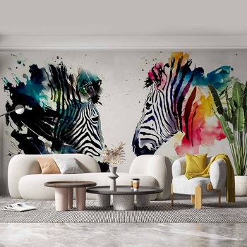 Decono Фототапет Цветни Зебри