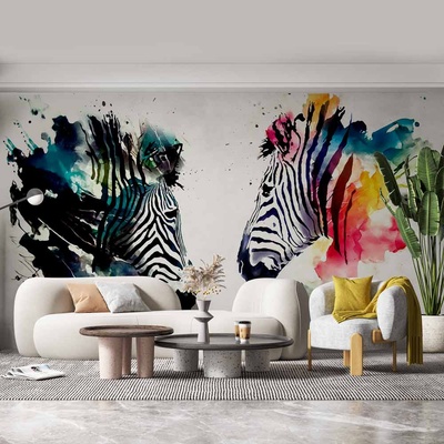 Decono Фототапет Цветни Зебри